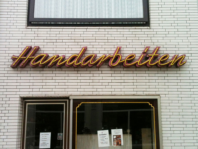 „Handarbeiten“  – Gefunden an Marne, Dithmarschen