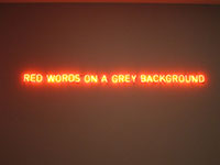 „red words on a grey background“  – Public Art Galerie, Auckland, NZ