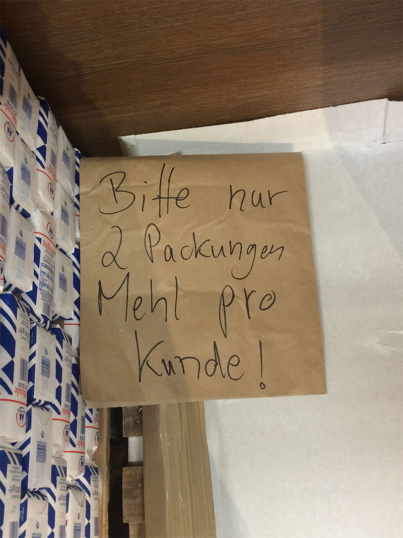 April – gefunden im Supermarkt